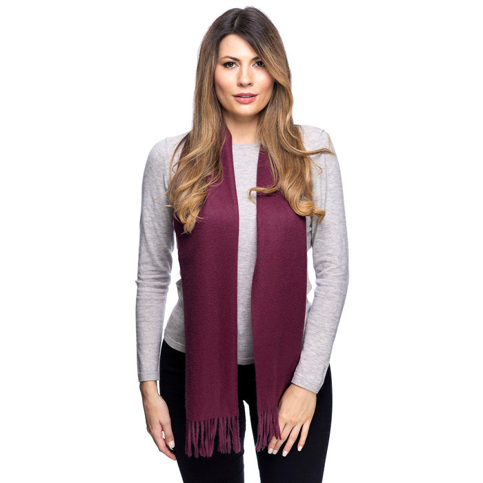 Edinburgh Cashmere Scarf Passion Wine - Heritage Of Scotland - PASSION WINE