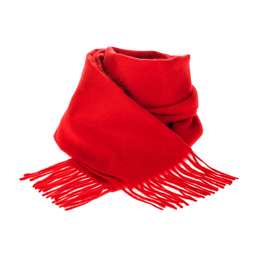 Edinburgh Cashmere Scarf Red Rouge - Heritage Of Scotland - RED ROUGE