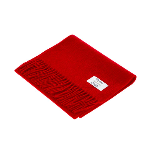 Edinburgh Cashmere Scarf Red Rouge - Heritage Of Scotland - RED ROUGE