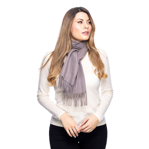 Edinburgh Cashmere Scarf Taupe - Heritage Of Scotland - TAUPE