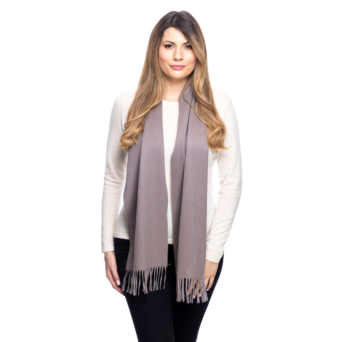 Edinburgh Cashmere Scarf Taupe - Heritage Of Scotland - TAUPE