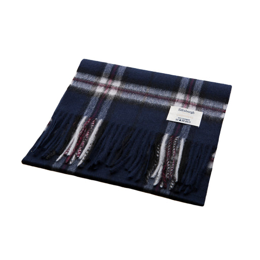 Edinburgh Cashmere Scarf Thomson Navy - Heritage Of Scotland - THOMSON NAVY