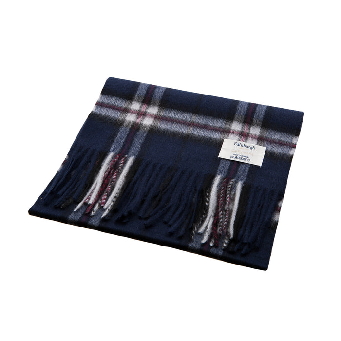 Edinburgh Cashmere Scarf Thomson Navy - Heritage Of Scotland - THOMSON NAVY