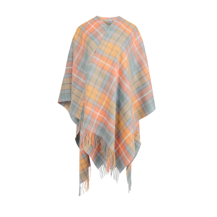 Edinburgh Lambswool Long Tartan Cape Buchanan Antique - Heritage Of Scotland - BUCHANAN ANTIQUE