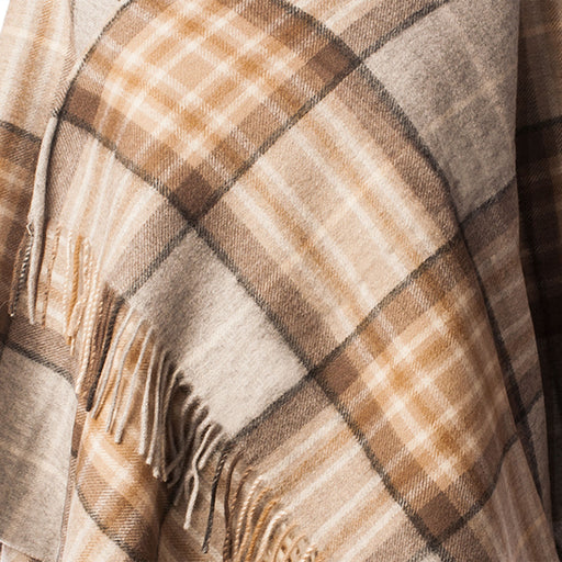 Edinburgh Lambswool Mini Cape Mackellar Natural - Heritage Of Scotland - MACKELLAR NATURAL