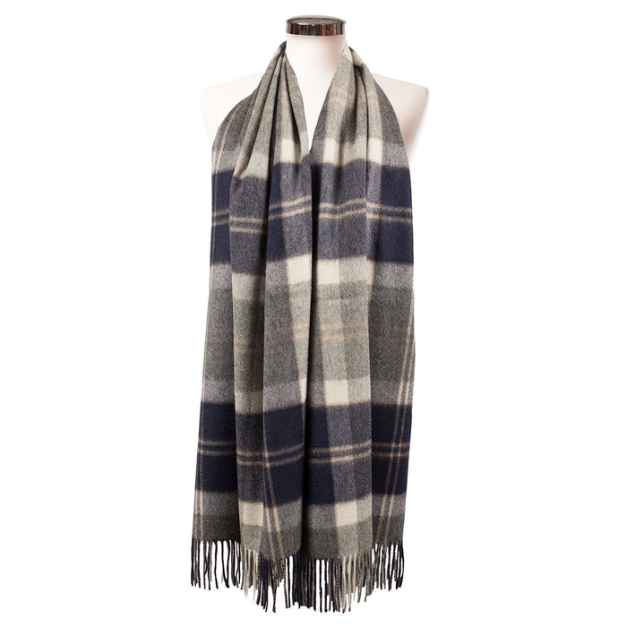 Edinburgh Lambswool Stole Bannockbane Silver - Heritage Of Scotland - BANNOCKBANE SILVER