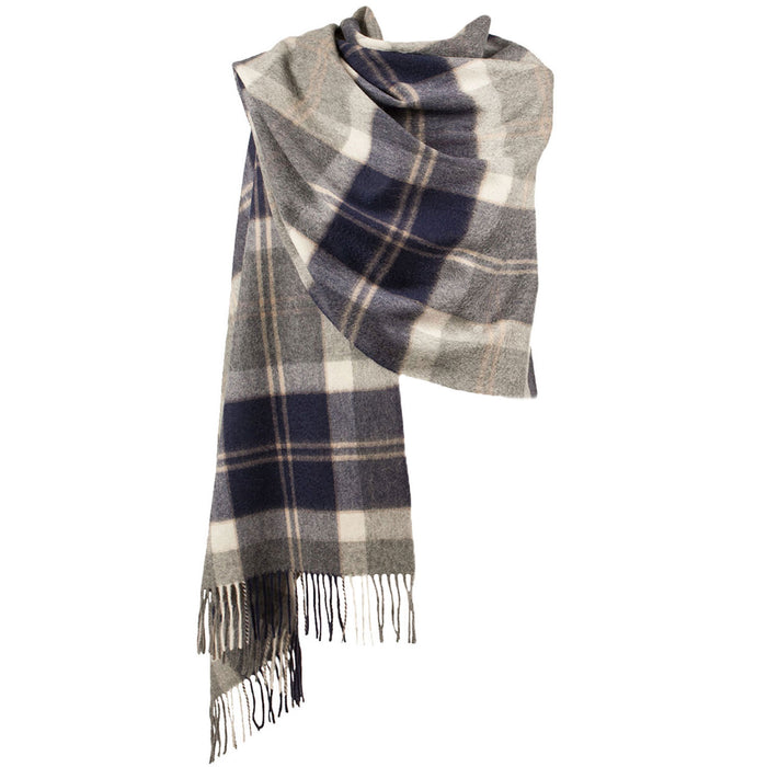 Edinburgh Lambswool Stole Bannockbane Silver - Heritage Of Scotland - BANNOCKBANE SILVER