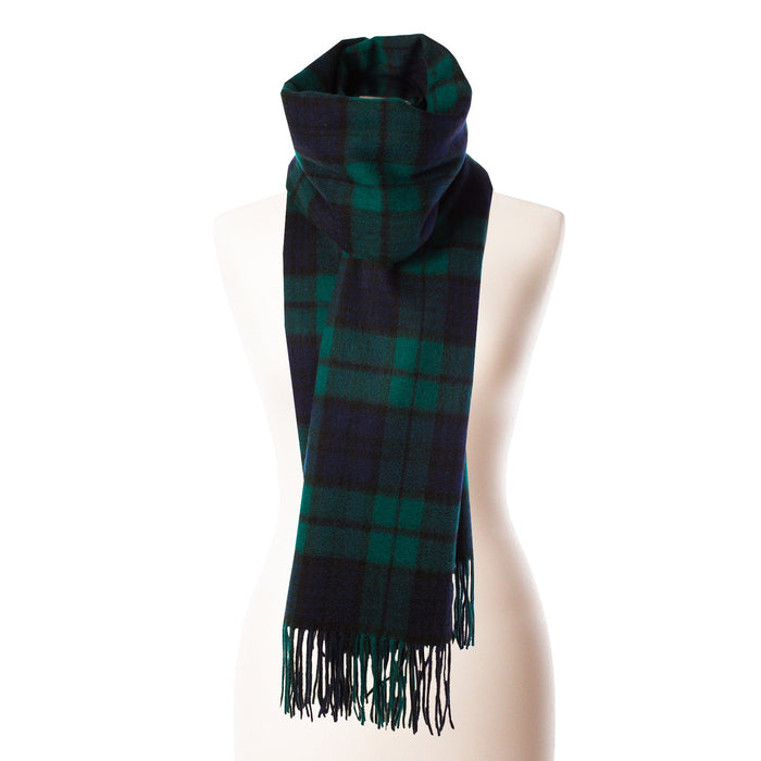 Edinburgh Lambswool Stole Black Watch - Heritage Of Scotland - BLACK WATCH