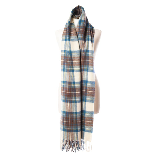 Edinburgh Lambswool Stole Stewart Muted Blue - Heritage Of Scotland - STEWART MUTED BLUE