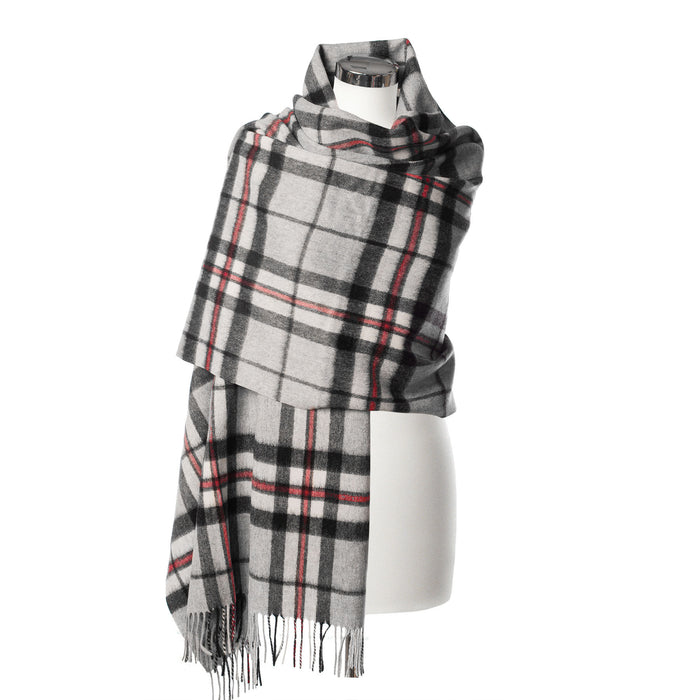 Edinburgh Lambswool Stole Thomson Grey - Heritage Of Scotland - THOMSON GREY