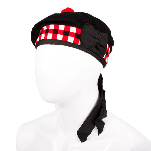 Gents Diced Balmoral Hat Diced Black - Heritage Of Scotland - DICED BLACK