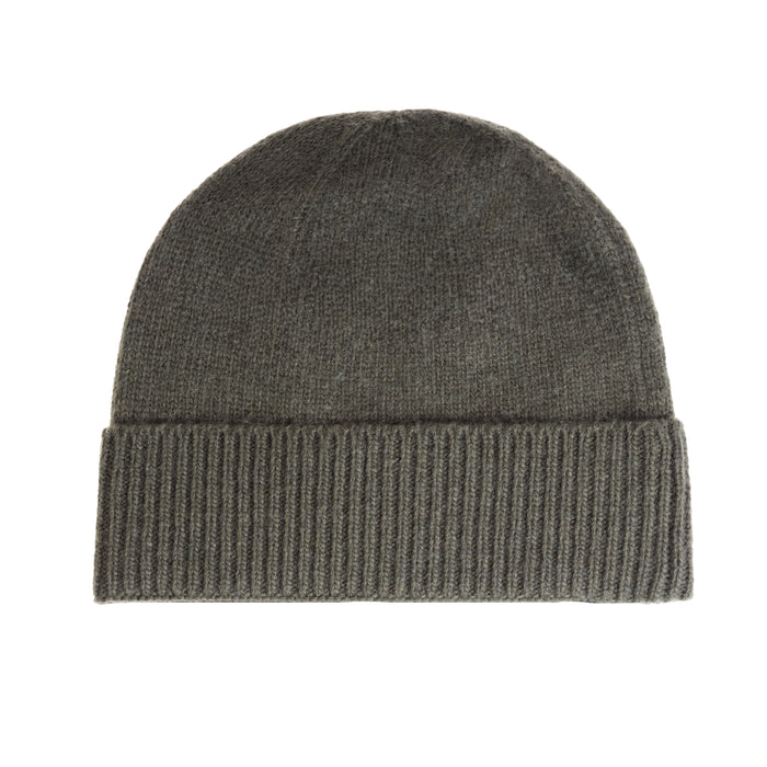 Gents Plain Lambswool Mix Beanie Olive - Heritage Of Scotland - OLIVE
