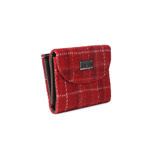 Harris Tweed Purse - Jura Red Check - Heritage Of Scotland - RED CHECK