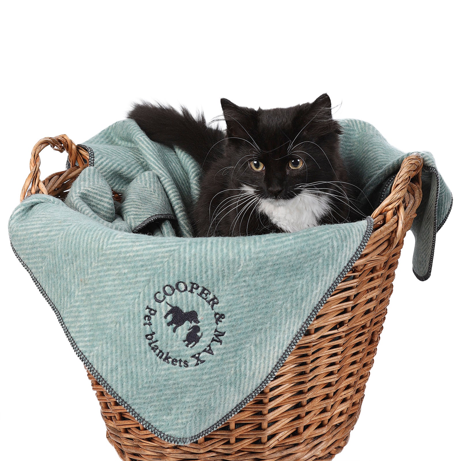 Herringbone Pet Blanket Pistachio - Heritage Of Scotland - PISTACHIO