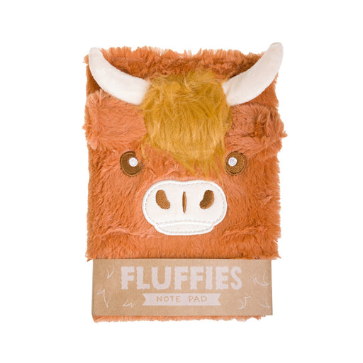 Highland Coo Plush Fluffies A5 Notebook - Heritage Of Scotland - NA