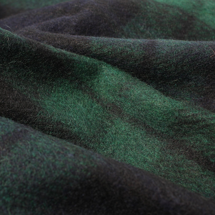 Highland Wool Blend Tartan Blanket Throw Black Watch - Heritage Of Scotland - BLACK WATCH