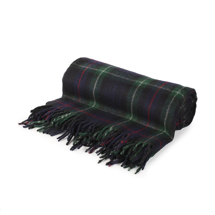 Highland Wool Blend Tartan Blanket / Throw Extra Warm Mackenzie - Heritage Of Scotland - MACKENZIE