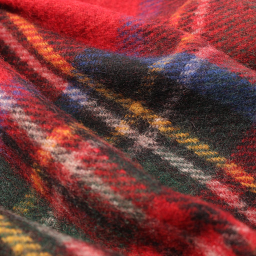 Highland Wool Blend Tartan Blanket Throw Stewart Royal - Heritage Of Scotland - STEWART ROYAL