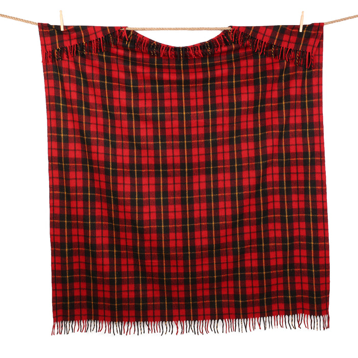 Highland Wool Blend Tartan Blanket Throw Wallace - Heritage Of Scotland - WALLACE