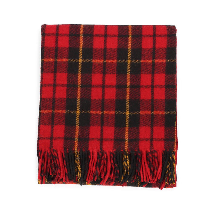 Highland Wool Blend Tartan Blanket Throw Wallace - Heritage Of Scotland - WALLACE