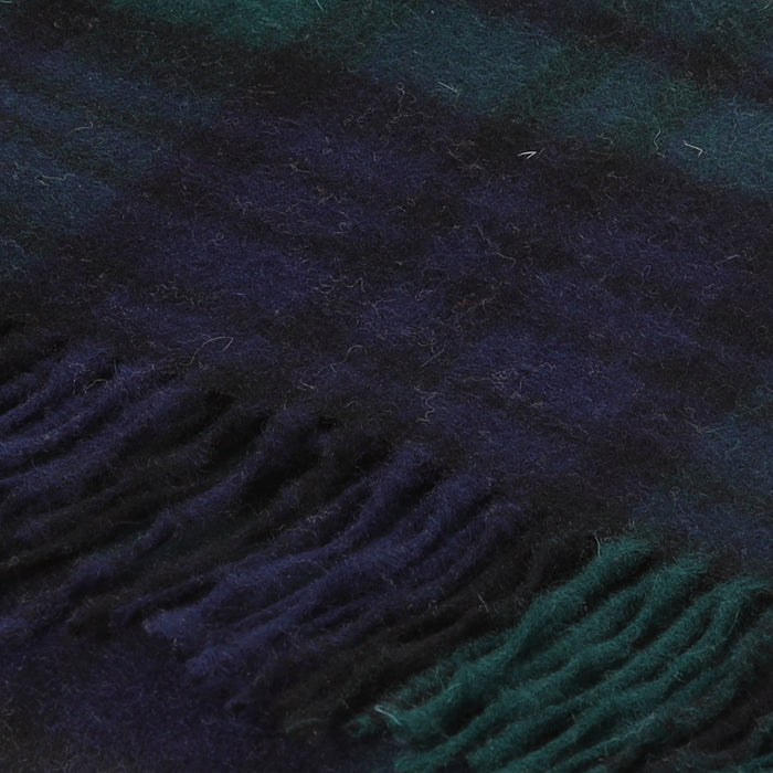 Hos 100% Lambswool Wide Scarf Black Watch - Heritage Of Scotland - BLACK WATCH