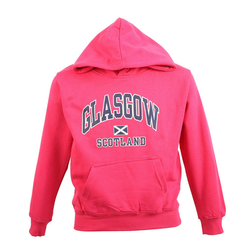 Kids Glasgow Harvard Hood Hot Pink - Heritage Of Scotland - HOT PINK
