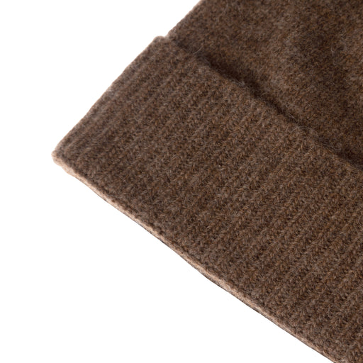 Ladies Plain Lambswool Mix Beanie Brindle - Heritage Of Scotland - BRINDLE