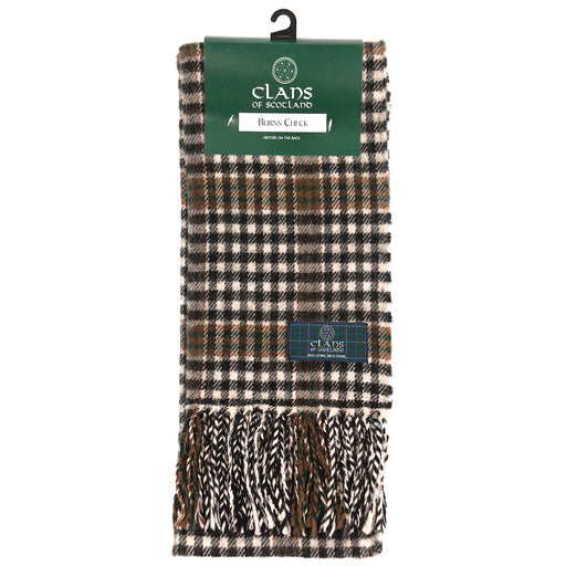 Lambswool Scottish Tartan Clan Scarf Burns Check - Heritage Of Scotland - BURNS CHECK