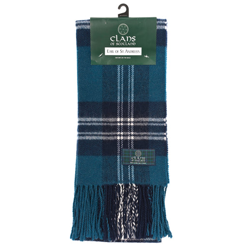 Lambswool Scottish Tartan Clan Scarf Earl Of St Andrews - Heritage Of Scotland - EARL OF ST ANDREWS