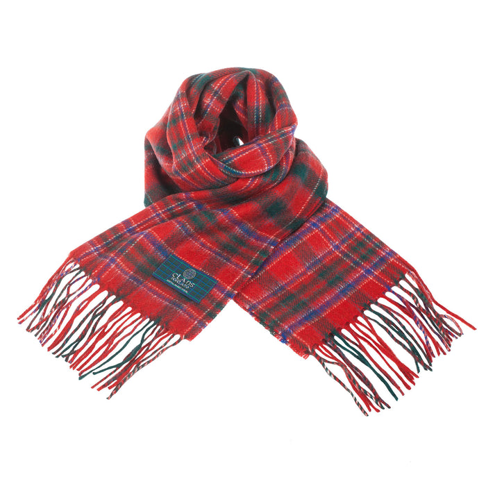 Lambswool Scottish Tartan Clan Scarf Macalister - Heritage Of Scotland - MACALISTER