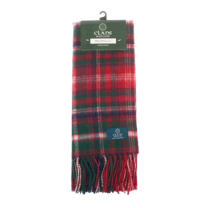 Lambswool Scottish Tartan Clan Scarf Macdougall - Heritage Of Scotland - MACDOUGALL