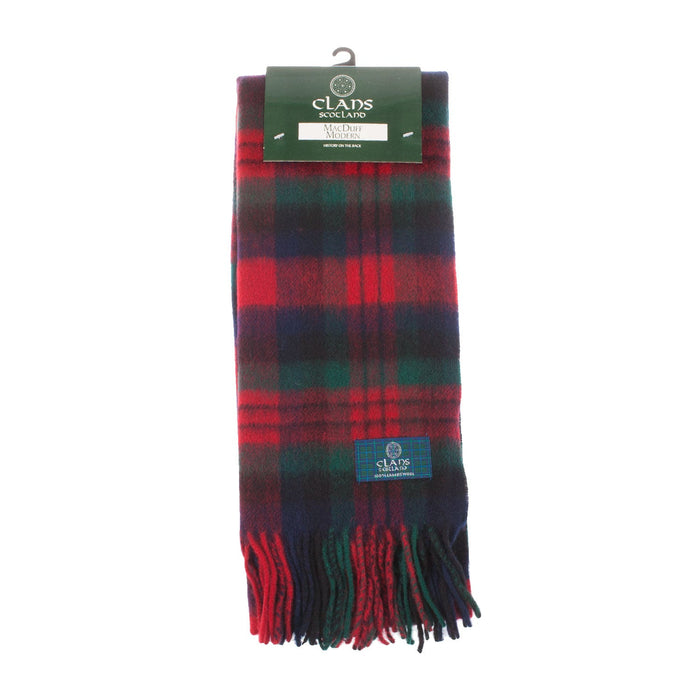 Lambswool Scottish Tartan Clan Scarf Macduff - Heritage Of Scotland - MACDUFF