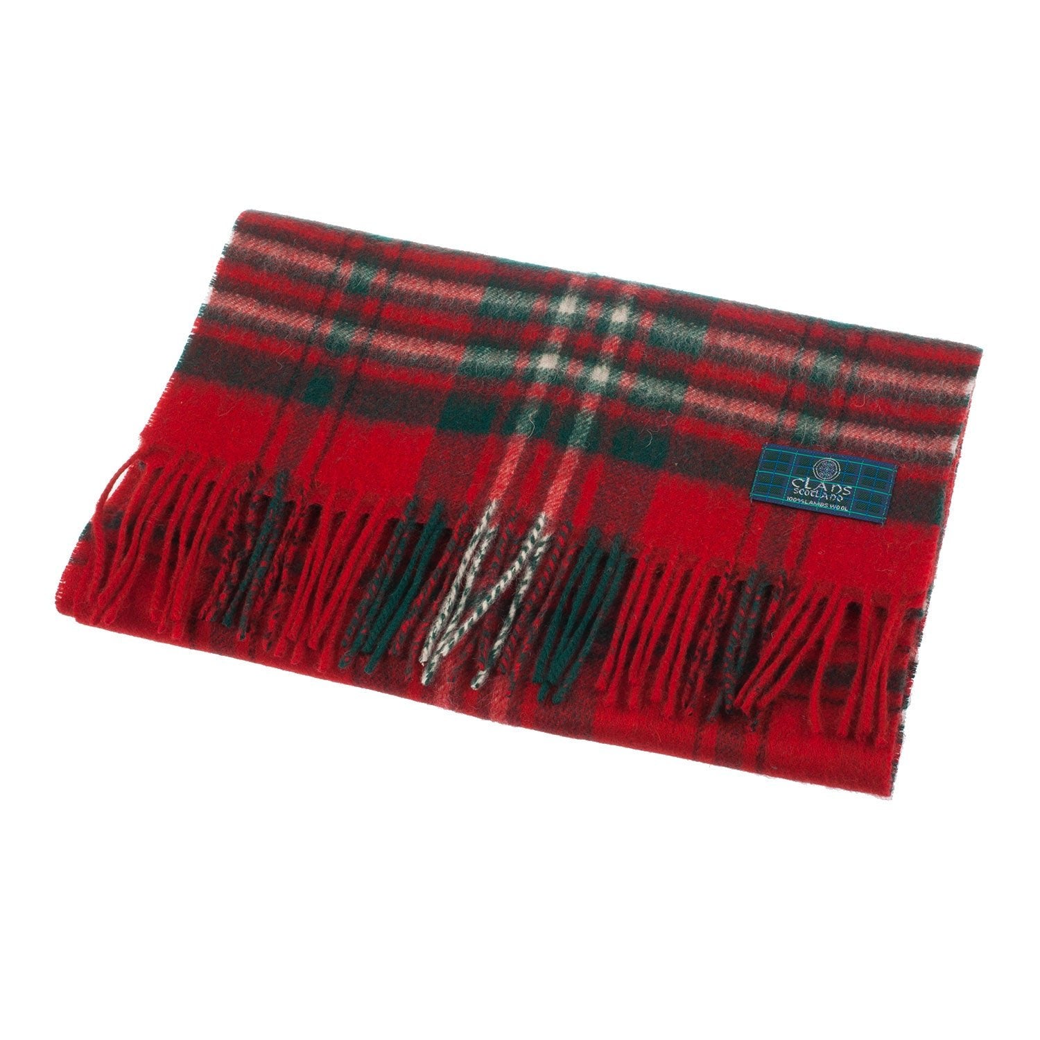 Lambswool Scottish Tartan Clan Scarf Scott Red - Heritage Of Scotland - SCOTT RED