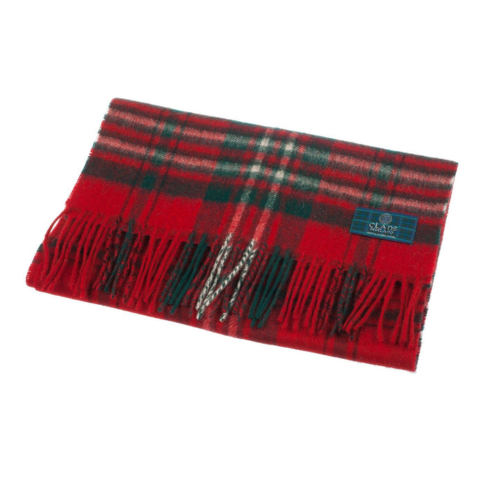 Lambswool Scottish Tartan Clan Scarf Scott Red - Heritage Of Scotland - SCOTT RED