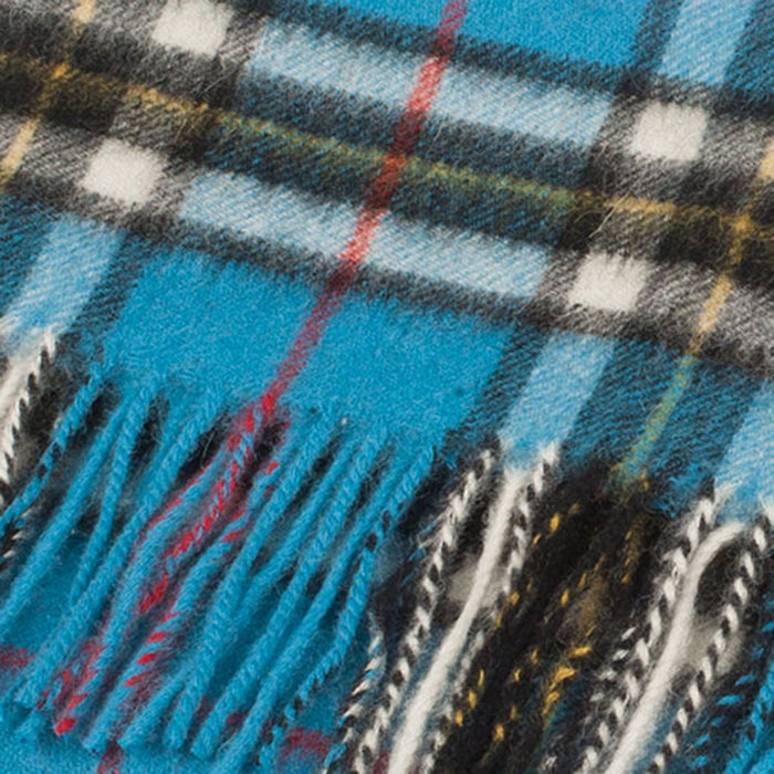 Lambswool Scottish Tartan Clan Scarf Thomson Blue - Heritage Of Scotland - THOMSON BLUE