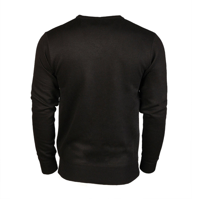 Men's Argyle Ballantrae Jumper Black - Heritage Of Scotland - BLACK