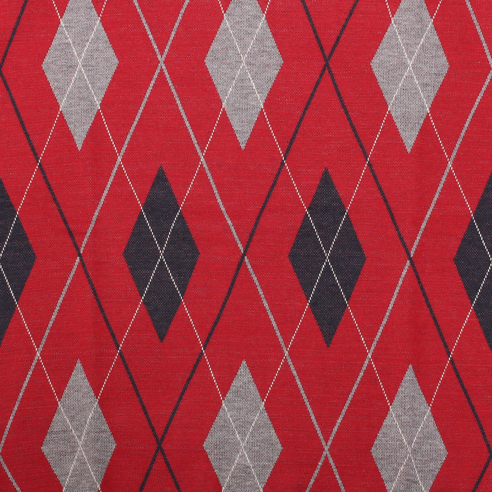Men's Argyle Ballantrae Jumper Red - Heritage Of Scotland - RED
