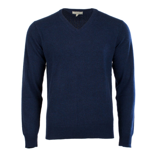 Men's Dunedin Cashmere 100% Cashmere V Cosmos - Heritage Of Scotland - COSMOS