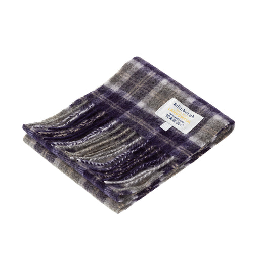 Mini Edinburgh Lambswool Scarf Bannockbane Silver - Heritage Of Scotland - BANNOCKBANE SILVER