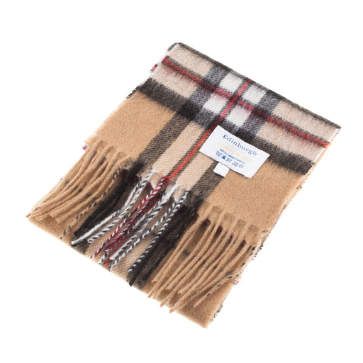 Mini Edinburgh Lambswool Scarf Thomson Camel - Heritage Of Scotland - THOMSON CAMEL