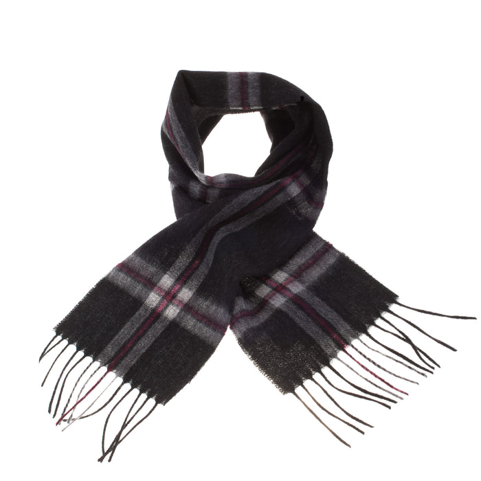 Mini Edinburgh Lambswool Scarf Thomson Charcoal - Heritage Of Scotland - THOMSON CHARCOAL