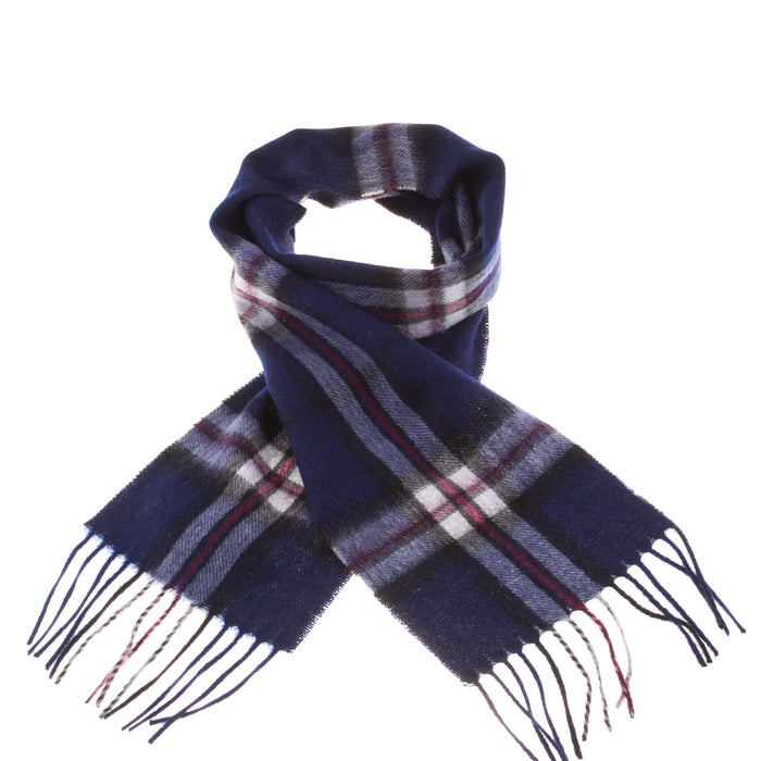Mini Edinburgh Lambswool Scarf Thomson Navy - Heritage Of Scotland - THOMSON NAVY