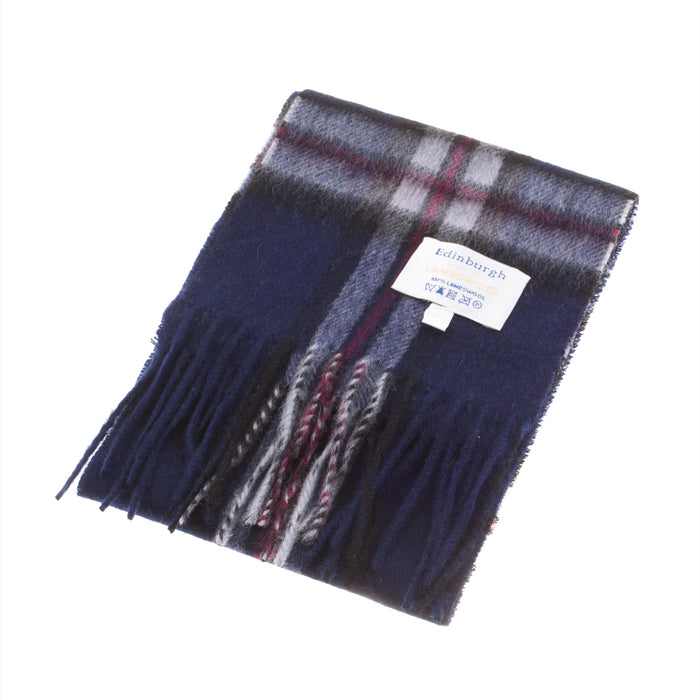 Mini Edinburgh Lambswool Scarf Thomson Navy - Heritage Of Scotland - THOMSON NAVY