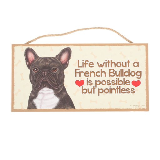 Pet Plaque French Bulldog Black And White - Heritage Of Scotland - FRENCH BULLDOG BLACK AND WHITE