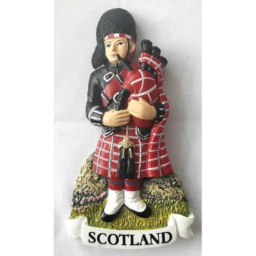 Piper Resin Magnet - Heritage Of Scotland - N/A