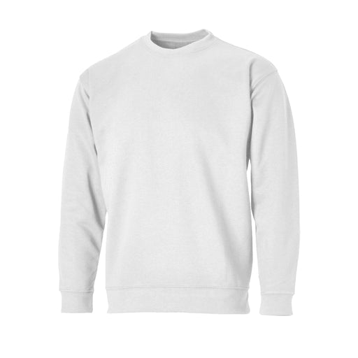 Plain Crew Neck Sweatshirt - Heritage Of Scotland - WHITE
