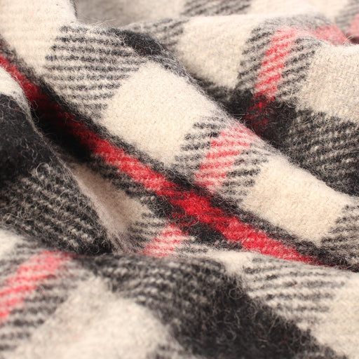 Recycled Wool Tartan Blanket Throw Thomson Grey - Heritage Of Scotland - THOMSON GREY