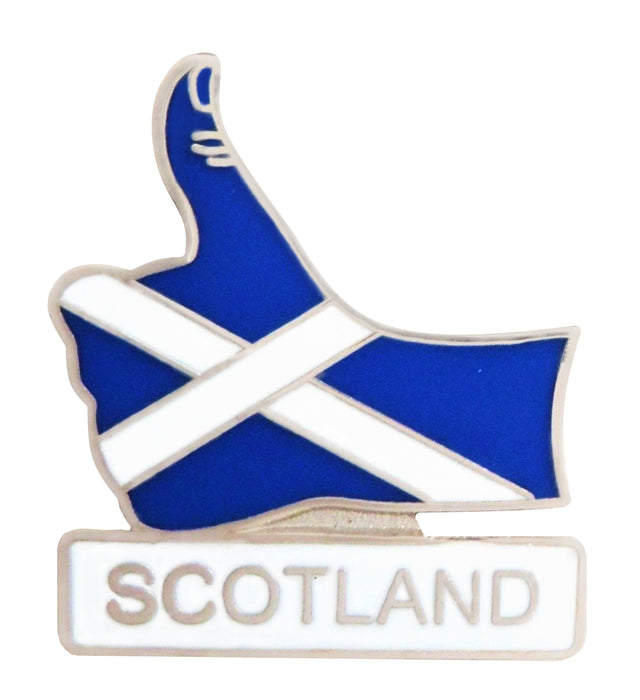 Saltire/Thumbs Up Badge - Heritage Of Scotland - NA