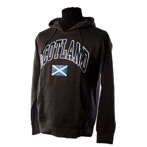 Scotland Harvard Print Hooded Top Charcoal - Heritage Of Scotland - CHARCOAL