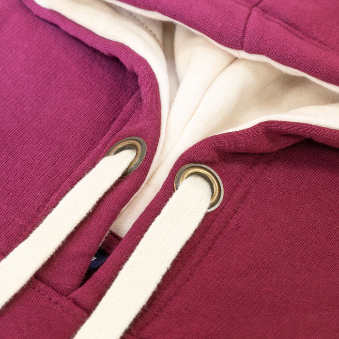 Scotland Hooded Pullover Maroon/Off White - Heritage Of Scotland - MAROON/OFF WHITE